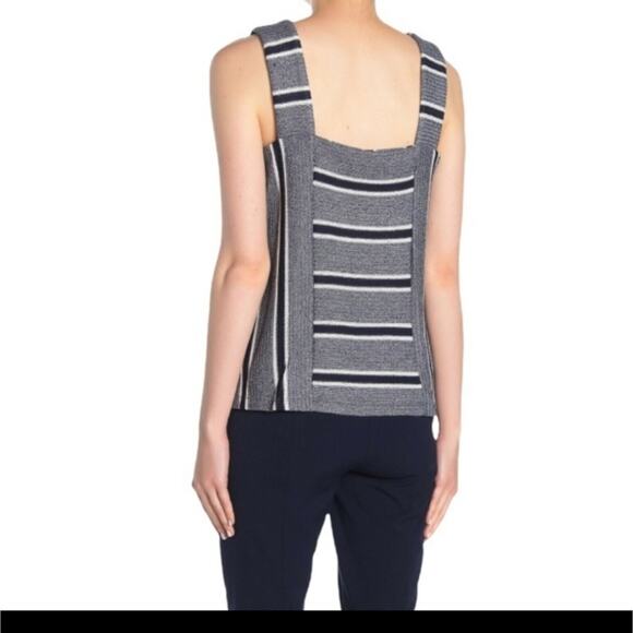 Vince Camuto Sleeveless Striped Sweater NWOT - Picture 2 of 12